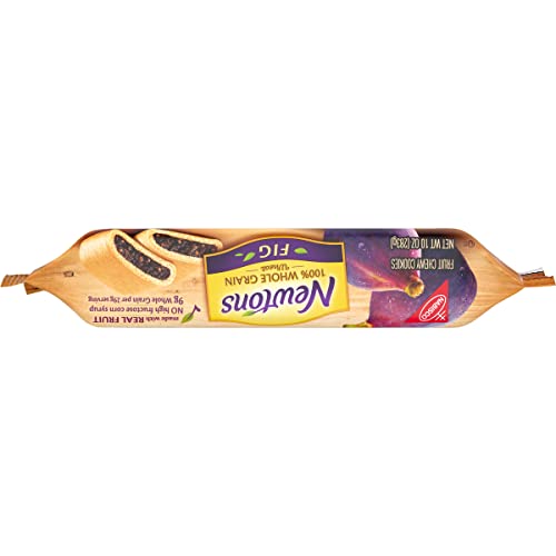 NEWTONS 100% WHOLE GRAIN WHEAT SOFT & FRUIT CHEWY FIG COOKIES, (FIG BARS), 10 OZ PACK