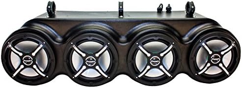 All-in-one amplified bluetooth sound bar with four 8" LED Bazooka speakers for YAMAHA VIKING