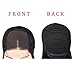 Fave Straight Human Hair Lace Part Wigs within 4x4 Lace Closure for Women 130% Density 16Inch (#1B)