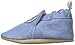 Robeez Girls' Soft Soles with Bow Back Crib Shoe, Peace Out - Chambray, 12-18 Months M US Infant