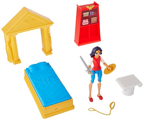 DC Super Hero Girls Wonder Woman Action Figure Bedroom Set, 6"