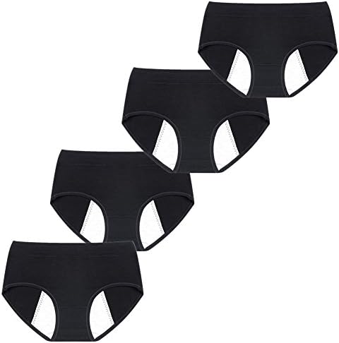 VictorySweety Big Girl's Period Impermeable Underwear Briefs - 4 Pieces