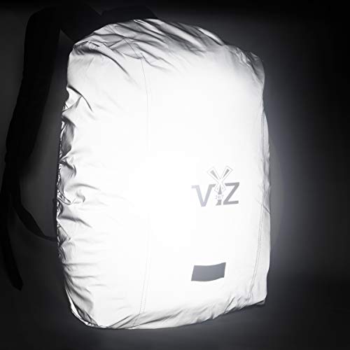 247 Viz Reflective Backpack Cover, Water Resistant Materials and Backpack Rain Cover, Entirely Reflective Gear - One Size Fits All