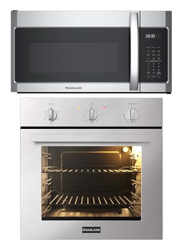 Gasland 24 Inch Electric Wall Oven + 30 Inch Over the Range Microwave Oven,