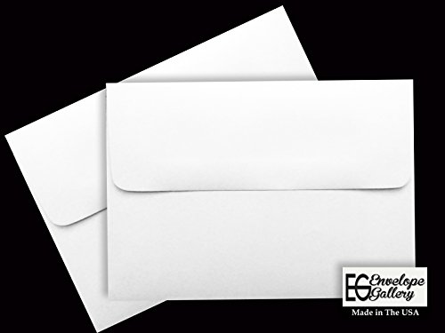 White 100 Boxed A1 Envelopes (3-5/8" X 5-1/8") for 3-3/8" X 4-7/8" Thank You Cards, Enclosures Gift Tags Showers Weddings Invitations, Announcements, Response Cards, Minis The Envelope Gallery - Thumbnail 2