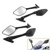 QIDIAN Motorcycle Rear View Mirrors Front Fixed