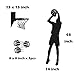 DNVEN DIY Vinyl Basketball Players Shot Silhouette with Basketballs and Basketry Handmade Wall Decals Stickers for Boy Rooms Kids Room