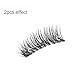 ICYCHEER False Magnetic Eyelashes Magnet Fake Eye Lashes Ultra-thin 3D Natural Look,Cruelty Free, Reusable Best Fake Lashes, 1 Pair 4 Pieces