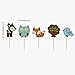 Muhuyi Woodland Creatures Banner And Forest Animals Friends Cake Toppers For Birthday Wedding Baby Shower Party Decor