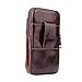 Cell Phone Belt Pouch,La Farah Leather Cell Phone Holster with Belt Loop for iPhone 6/7/8 Plus,iPhone X,iPhone Xs,XR,Samsung S5/S6/S7/S8,Note 8 - Vertical Waist Wallet Purse for Men