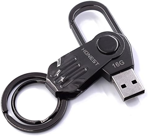 Key ring, Key Chain Memory, 16G USB Flash Drive with Key Chain - in Gift Box (black)