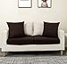 Argstar 1 Seater Couch Chair Cushion Cover Spendex Loveseat Sofa Seat Slipcover Furniture Protector Chocolate