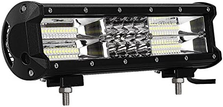 LED Light Bar Amses 12 Inch 180W Triple Row Flood Spot Combo Lights Driving Lights Fog Lamp LED Work Lights Off Road Lights for Trucks Jeep ATV SUV Boats, 2 Years Warranty
