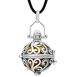 Eudora Harmony Bola Angel Caller Flower Cage & 18mm Chimes Ball Pregnant Pendant with 45