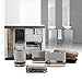 IMMANUEL 6-Piece MS Acrylic Two-Tone Brown White Bathroom Accessories Gift Set with Box, Toiletries Organizer, Modern Home Decoration, Tumbler, Soap Dispenser, Toothbrush Holder, Soap Dish Included
