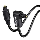 90 Degree Optical Audio Cable 12ft, Slim Digital