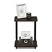 Furinno Simplistic Set of 2 End Table, Columbia Walnut/Black