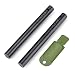 FOSTAR 2PCS Upgrade Ferro Rod Flint Fire Starter, 1/2 Inch X 5 Inch Thick Fire Steel Rod with a Scraper Drilled A Lanyard Hole Perfect for Camping, Hiking, Survival Kit