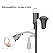 Multi Charger Cable-ZACTEK-Nylon Braided(4.0ft) Aluminum Connector 3 in 1 USB Charging Cable for Mobile Phones Tablets and More(Keychain)