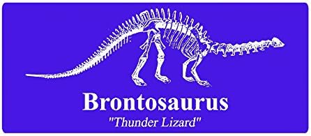 Brontosaurus Dinosaur Bumper Sticker / Laptop Decal - Thunder Lizard 3" x 7" Sticker