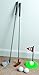 Ideas In Life Indoor Kids Golf Set - Novelty Toy Sports Kids Plastic Training 7 Piece Set - 2 Metal Pole Putters Included