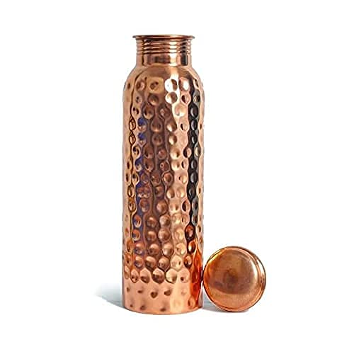 Hastkala Pure Copper Water Bottle with Ayurvedic Health Benefits