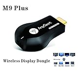 WiFi Wireless Display Dongle 1080P Mini Receiver Sharing HD Video from Projectors Cell Phones Tablet PC Support Airplay/Chromecast/Chromecast Tv/Miracast/Miracast Dongle for Tv