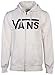 Vans Men's Classic Logo Full Zip Skateboarding Hoodie-Oatmeal Heather-Medium