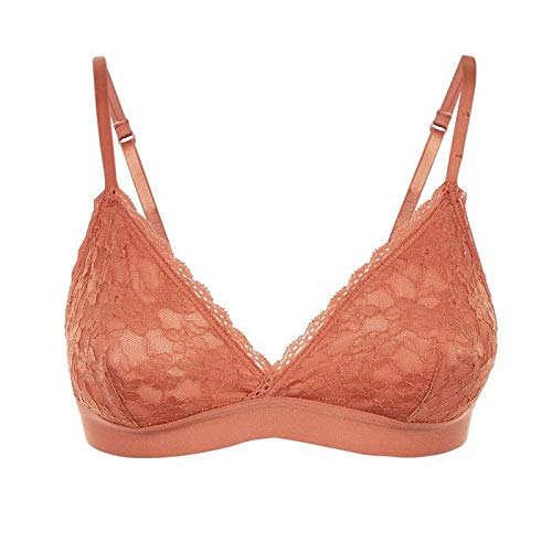 orange lace bralette