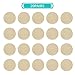 Hiramex Nipple Breast Covers, Disposable Breast Pasties Adhesive Bra Nippleless Cover (Beige 20 Pairs Round)
