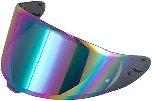 Soman RF-1400 RF 1400 Visors Shield Replacement, CWR-F2 Visor Face Shield Compatible with RF-1400 CWR-F2 Z8 NXR2 UV Protection (Smoke Revo Green)