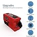 [Upgraded Version] Emergency Weather Radios SOS Alarm AM/FM NOAA Radio Hand Crank Self Powered LED Flashlight 2000mAh Power Bank Red with Multifunctional Climbing Button Carabiner
