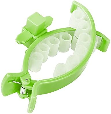 Dog Poop Collector,Ravifun Soft Silicone Clip Pooper Scooper Dog Tail Holder Hands Free Pet Faeces Container with 20 Pieces Bags,5 Colors, Size S/ L (L, Green)
