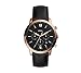 Fossil Men's Rose Goldtone Case And Leather Strap Watch