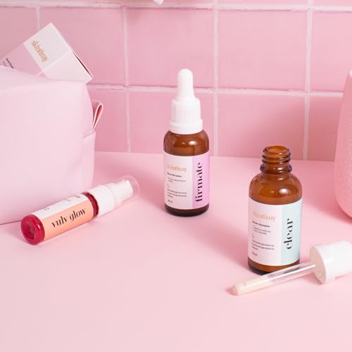 Kit Íntimo Feminino Skintimy Clareador, Firmador e Gloss Íntimo | Sérum para Clareamento de Manchas Íntimas, Ação Firmadora com Efeito Lifting, Hidratação e Brilho Natural Vulvar | Clear, Firmate e Vulv Glow