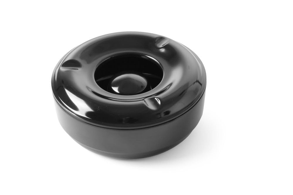 HENDI Ashtray, ⌀146x(H)60 mm, Black