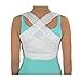 DMI Posture Corrector for Men and Women, Adjustable Criss-Cross Support for Reducing Back Pain and Strain, Comfortable and Breathable, Machine Washable, White, Medium, 34