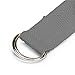 Gaiam Yoga Strap (6ft) Stretch Band with Adjustable Metal D-Ring Buckle Loop | Exercise & Fitness Stretching for Yoga, Pilates, Physical Therapy, Dance, Gym Workouts (Granite Storm)thumb 3