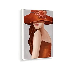 Framed Canvas Wall Art for Living Room, Bedroom Fashion Women Canvas Prints for Home Decoration Ready to Hanging - 16x24 inches