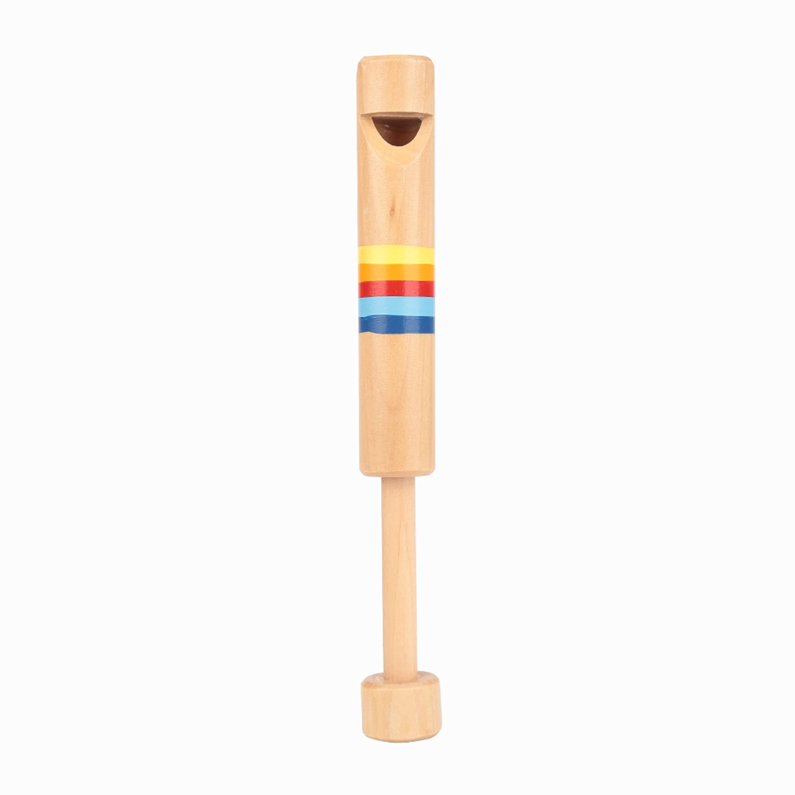 Wooden Whistle, Push & Pull Wood Flute Fipple Piccolo Musical Instrument, Educational, Handcrafted, for Kids, Birthday Presents, Festival Gifts, Children's Toys, Music Education Tools