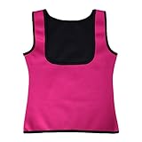 MISS MOLY Women's Slimming Vest Body Shaper Shirt for Weight Loss Neoprene Rose 2XL