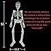 Halloween Decoration Decor Posable Skeleton - Luminous Noctilucent Life Size Plastic Skeleton, Outdoor Crazy Scary Hanging Props, Clearance