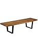 Poly and Bark George Nelson Platform Style Bench, 5', Walnut