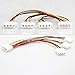 Computer Molex 4 Pin Power Supply to 3 Port Molex IDE Y Splitter Cable 2 Pack