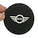 Wall Stickz 2.75 Inch Diameter Oval Tough Car Logo Vehicle Travel Auto Cup Holder Insert Coaster Can 2 Pcs Pack fit Mini Accessory