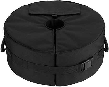 Famtasme Round Umbrella Stand Weightbag Outdoor Sunshade Detachable Umbrella Base Weight Bag Wind-proof Wheel Sandbags Tent Sandbags