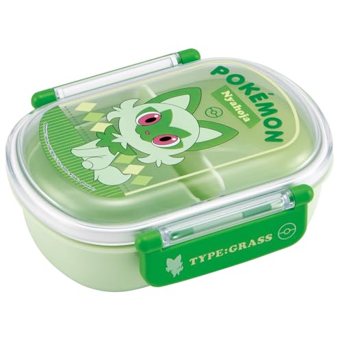 スケーター(Skater) 弁当箱 子供 360ml ふわっと盛れるフタ 日本製 ランチボックス 1段 食洗機対応 レンジ対応 ポケモン ニャオハ 男の子 女の子 QAF2BAAG-A