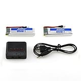LHI JJR/C H37 2PCS 3.7v 500mAh Lithium ion Battery with 1 In 4 Charger