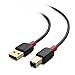 Cable Matters Long 3-Pack USB Printer Cable - 15ft, USB A to B Cable, Compatible with Printer, External Hard Drive, Audio Interface, Scanner, MIDI Controller, MIDI Keyboard, Black