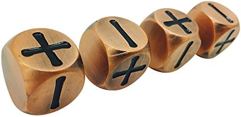 Official Fate & Fudge Systems Gnomish Copper Dice By Norse Foundry – Pack of 4 Officially Licensed Dice Set